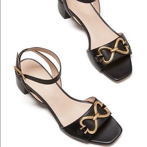 Kate Spade lagoon spade chain sandals